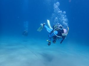 白浜臨海浜のダイバー